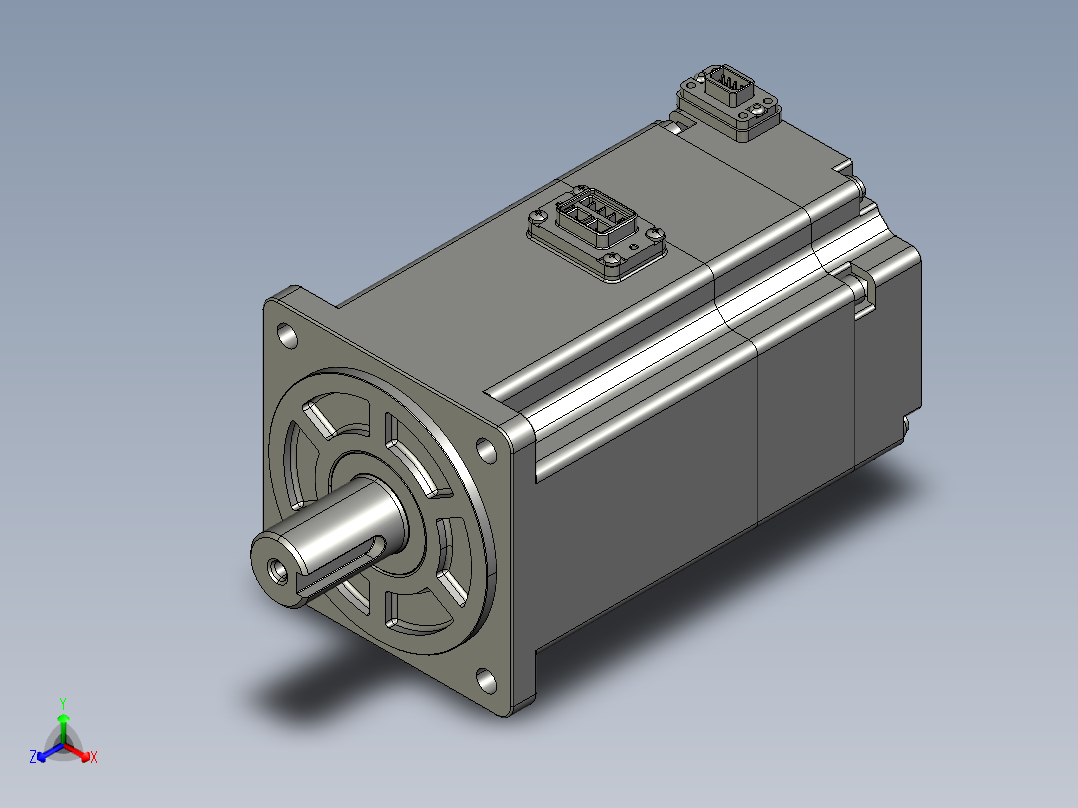 电机MS6H-80TH30BZ3-20P7.STEP正等轴测图