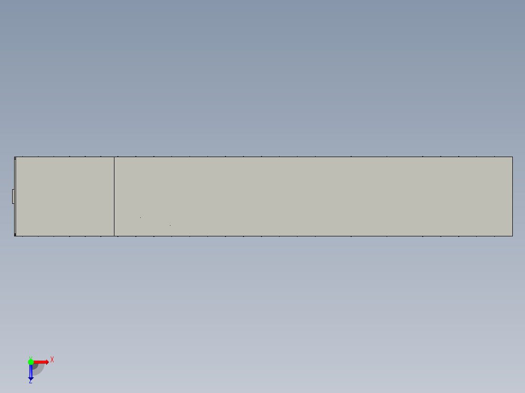 17.5大板挂车三维总装俯视图