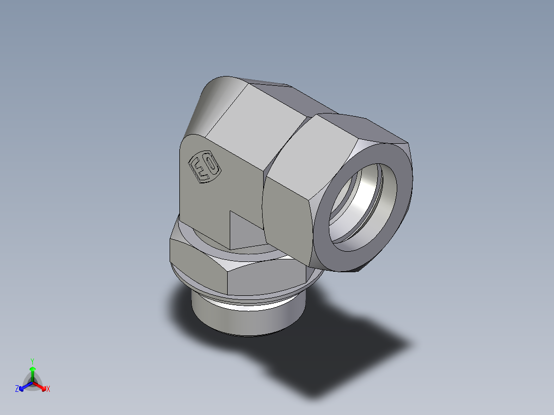 卡套式工业通用硬管接头EO_Adjustable_Locknut_elbow_WEE28LRCF