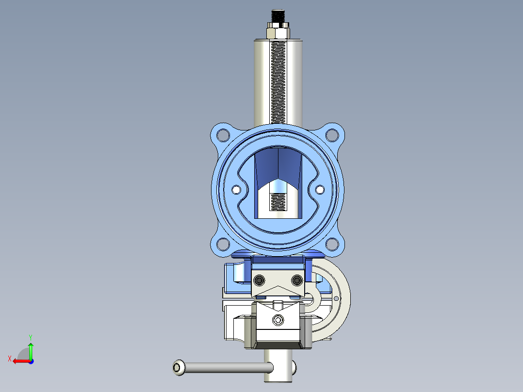 Harbour Freight 的 5 英寸台虎钳后视图