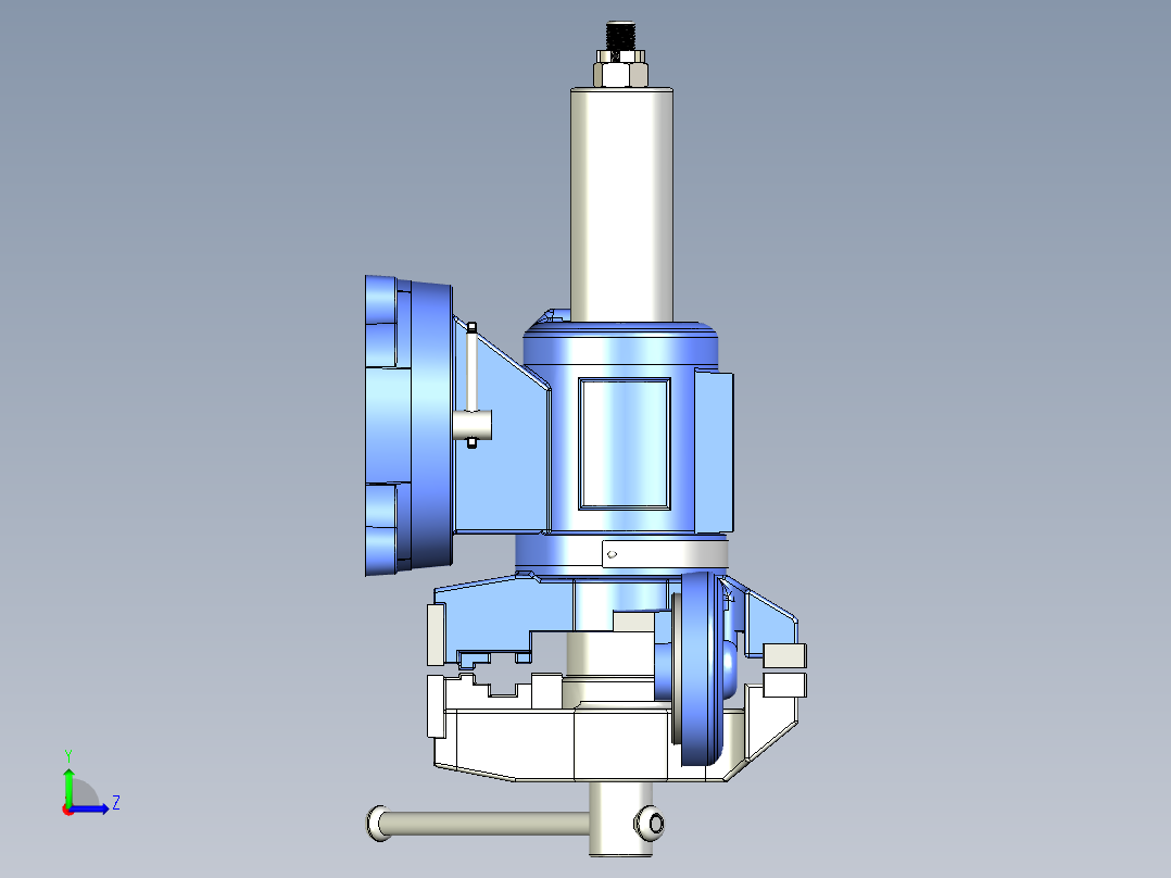 Harbour Freight 的 5 英寸台虎钳左视图