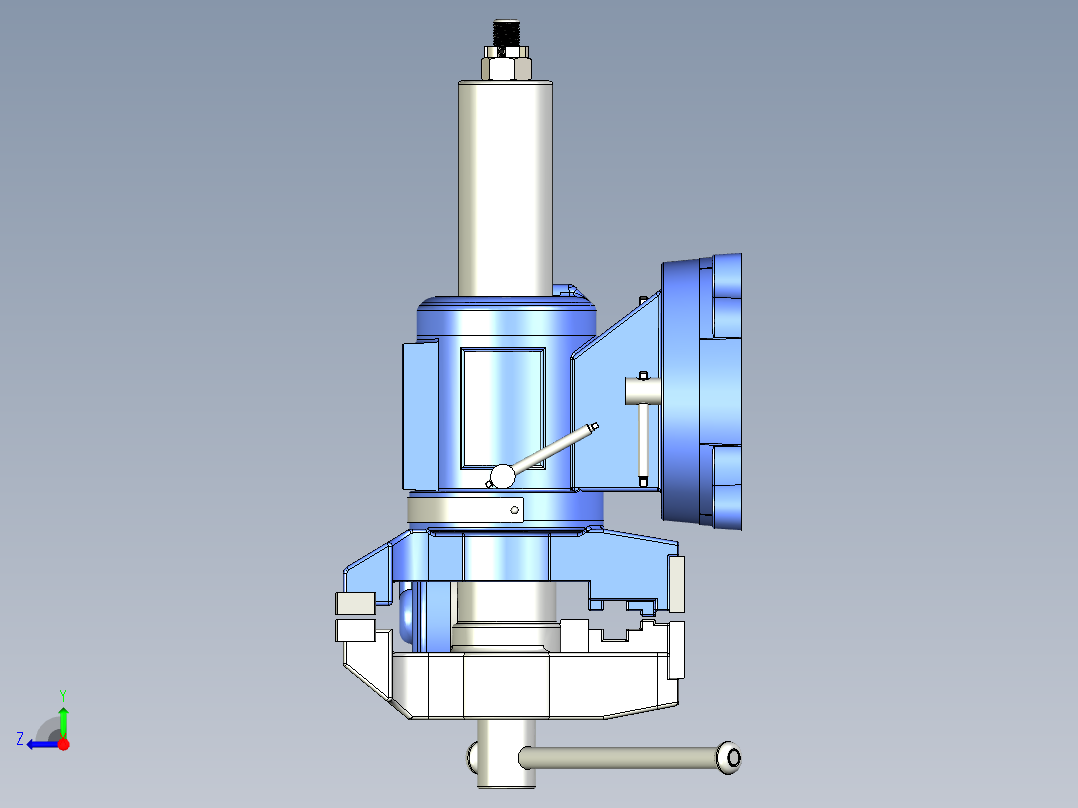 Harbour Freight 的 5 英寸台虎钳右视图