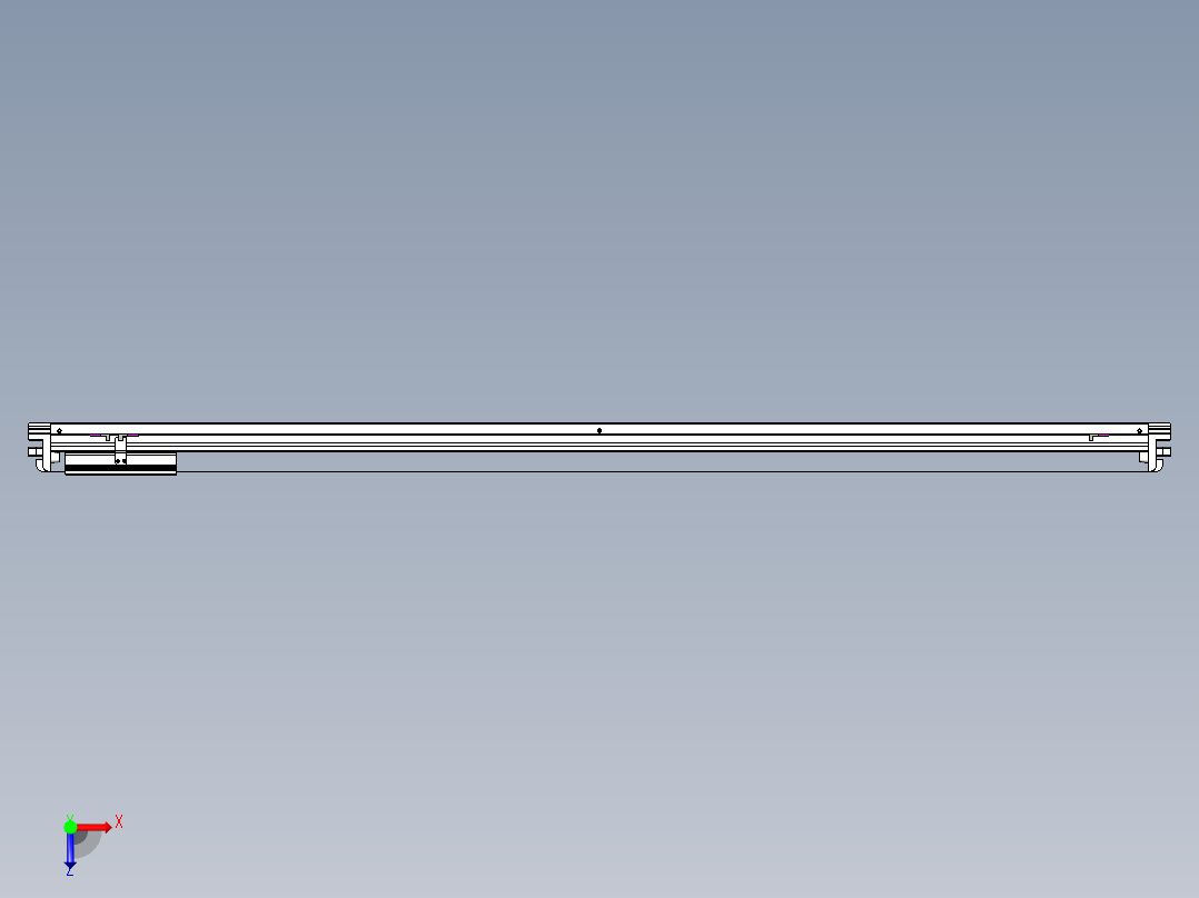 威洛博VL系列3d模型模组VL14S2Y-S1550俯视图