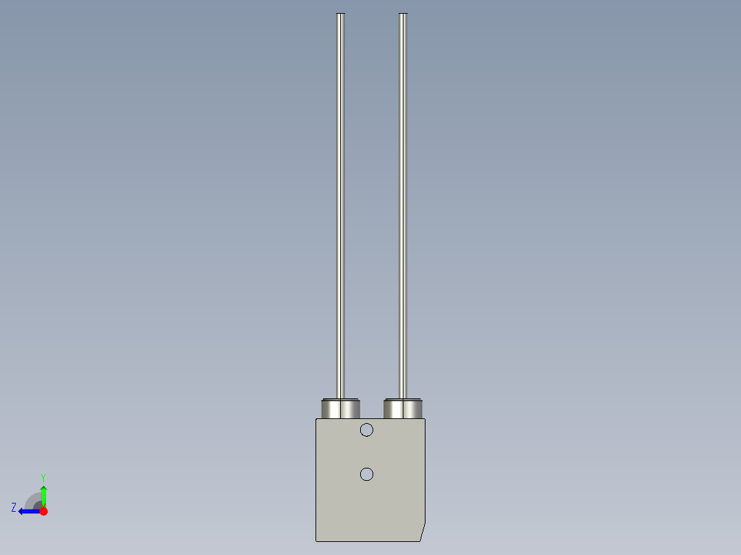 基恩士CZ-41_kc图纸模型右视图