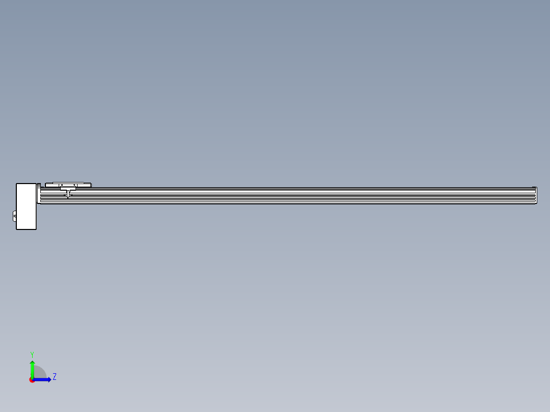 同步带全封闭直线模组TPA-HCB-110D-90-L1400-RP-C-P40-N3左视图