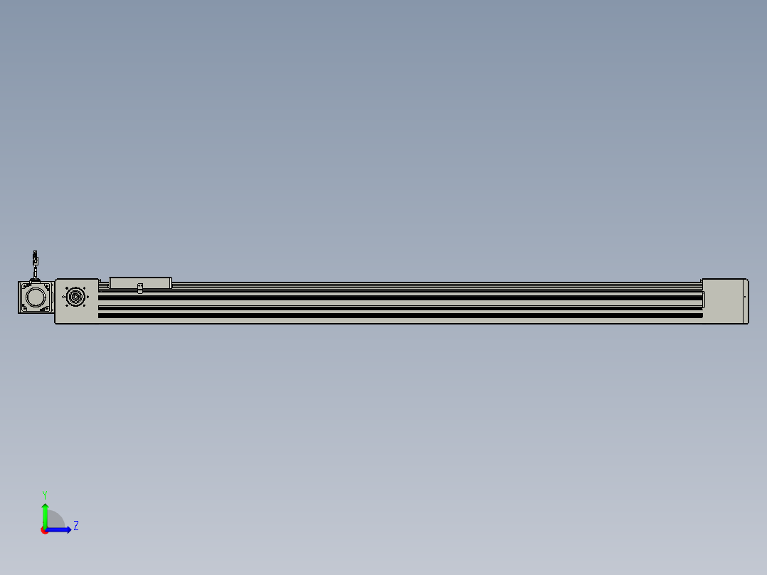 威洛博直线电机模组EB10-L224-S1500-BR-ZP75-MS3-5K左视图