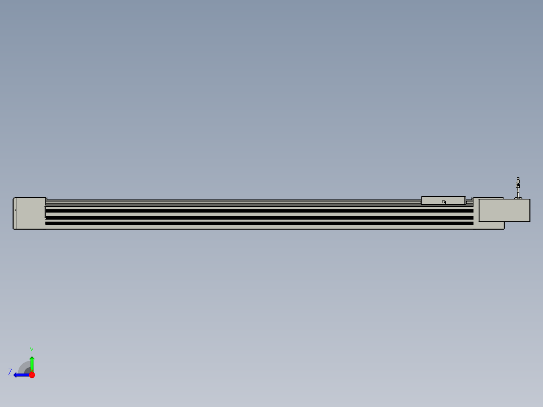 威洛博直线电机模组EB10-L224-S1500-BR-ZP75-MS3-5K右视图