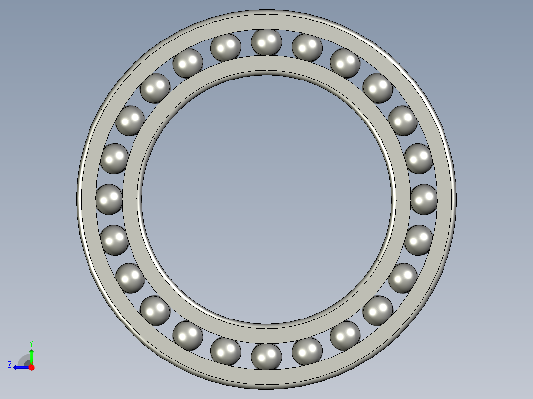 深沟球轴承6021右视图