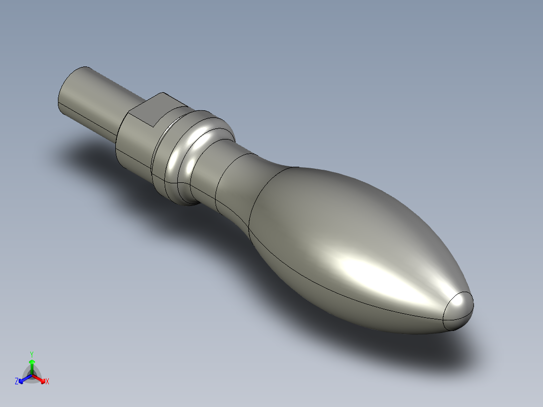 把手(迴轉)GR-3D多系列多零件图纸模型正等轴测图