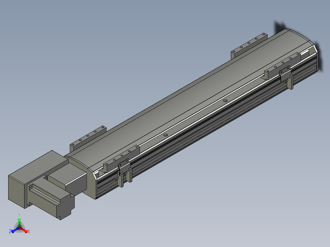 直线模组WG-LHB12-S500-BL设计图纸