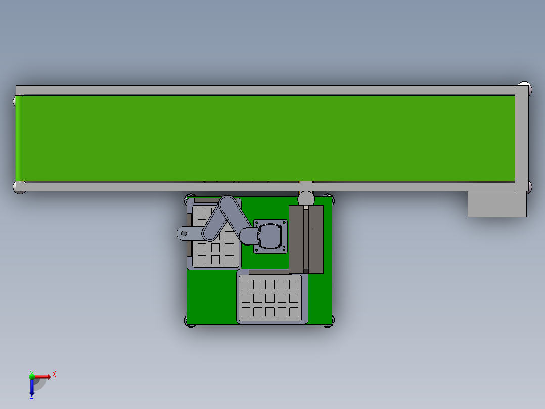 在线自动扫码测试机sw21可编辑俯视图