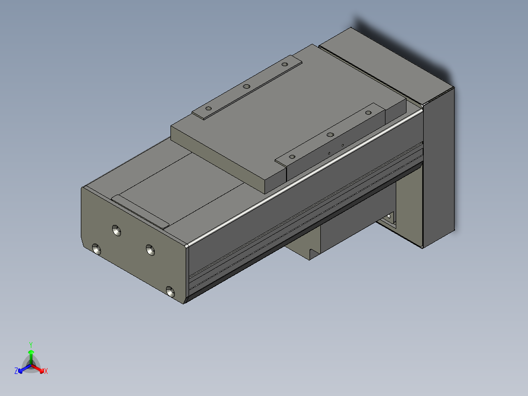 直线模组LHC17-S100-D设计图纸