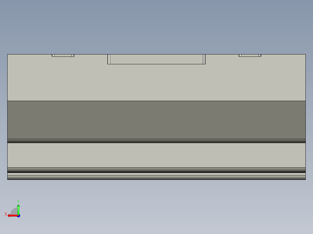 基恩士CV-301_kc图纸模型后视图