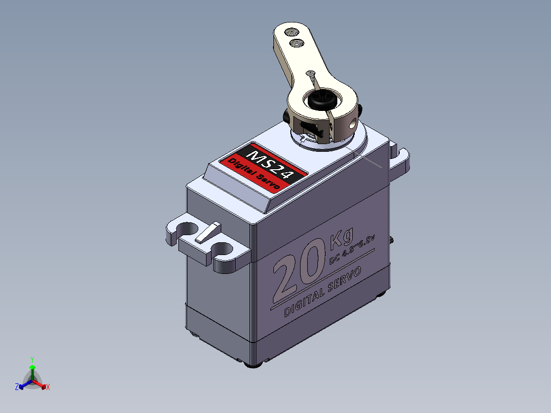 闸门升降正等轴测图