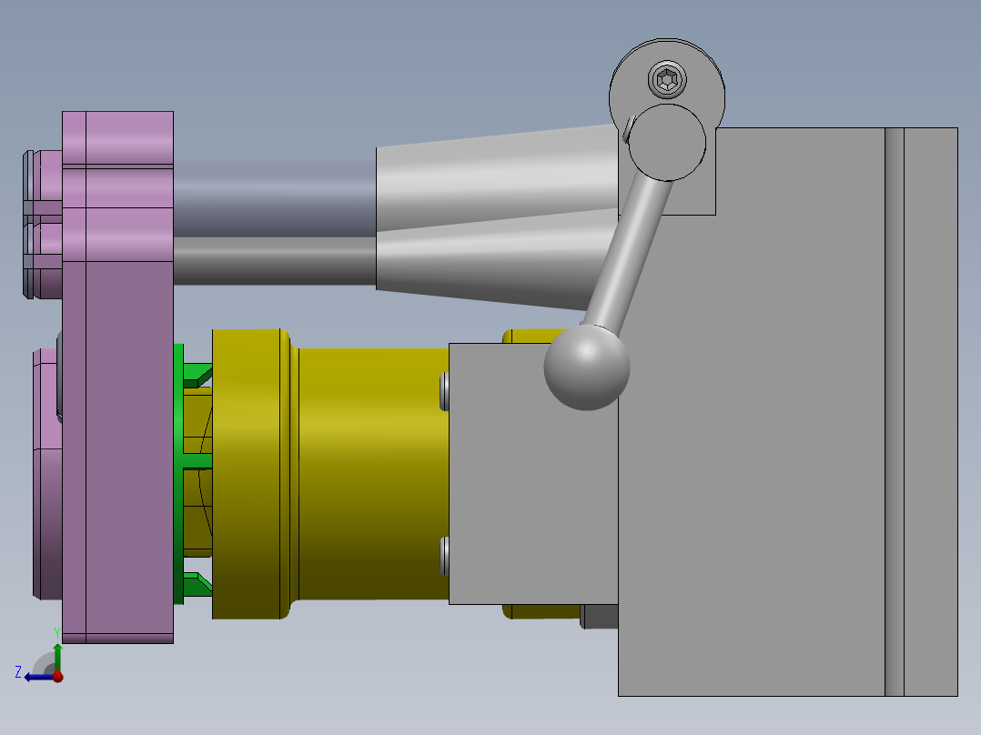 831010后钢板弹簧吊耳φ37孔夹具带三维图CAD图纸工序卡说明书右视图