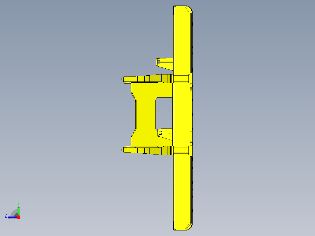 30吨级挖掘机上车架总成919423==100右视图