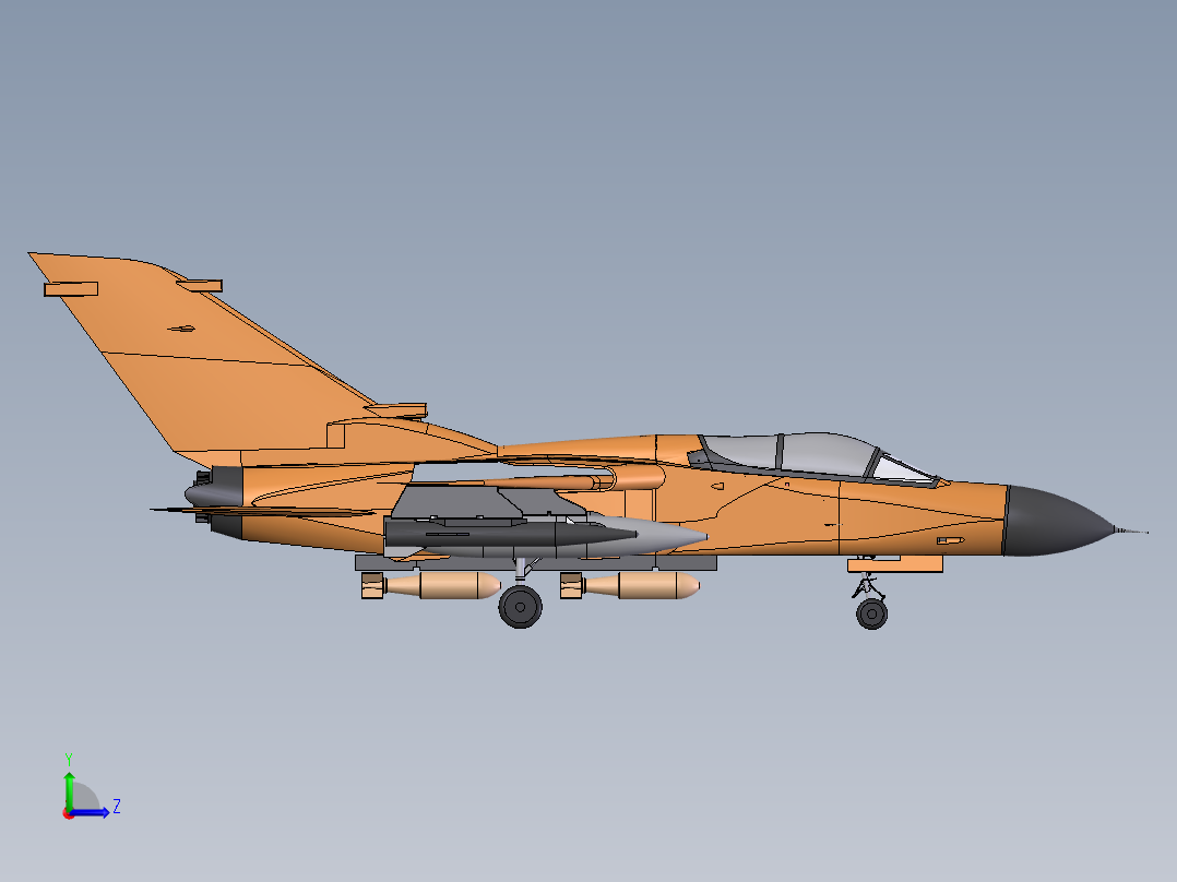 战机tornado_gr4左视图