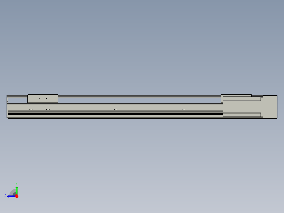 直线模组LHAT10-CA-S550-R-C3设计图纸右视图
