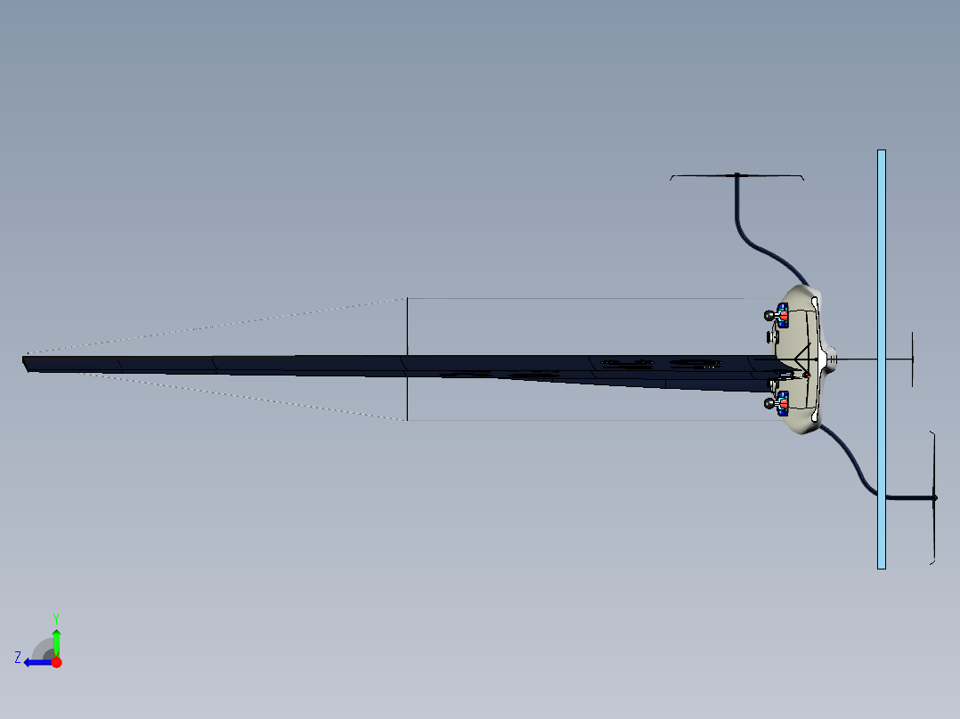 838 Aptilla AC40 单体船右视图