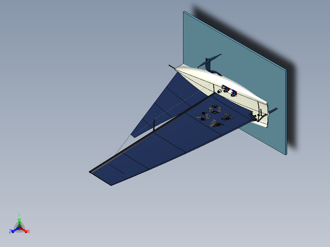 838 Aptilla AC40 单体船正等轴测图