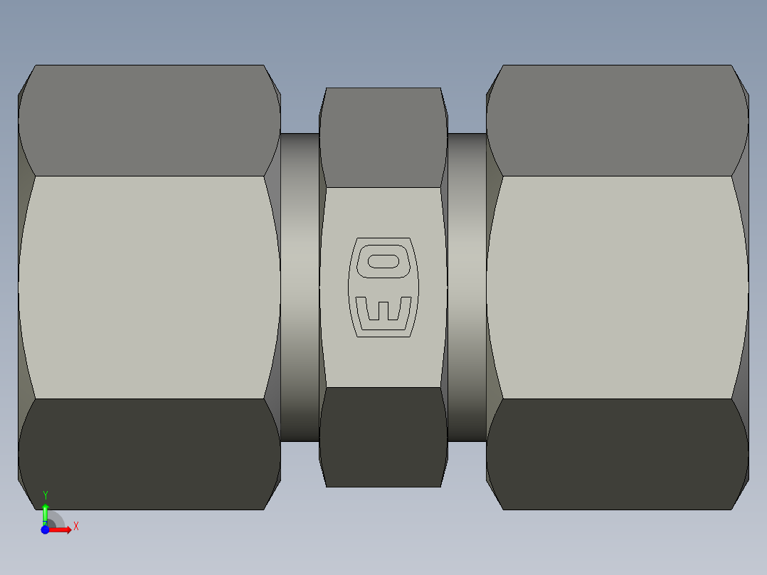 卡套式工业通用硬管接头EO Union G16ZS71前视图