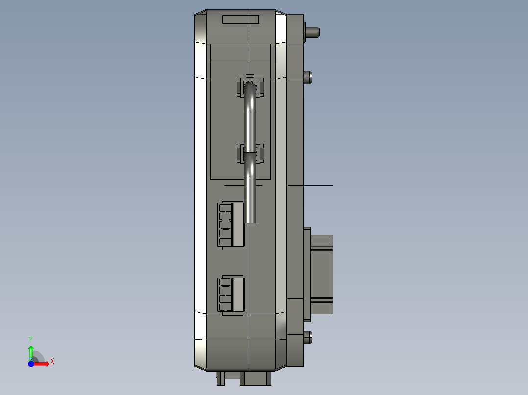基恩士CA-DC20E_kc图纸模型前视图