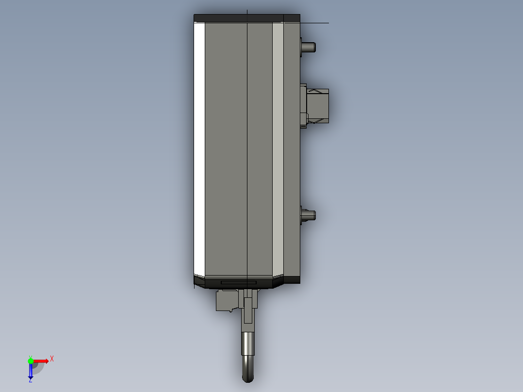 基恩士CA-DC20E_kc图纸模型俯视图