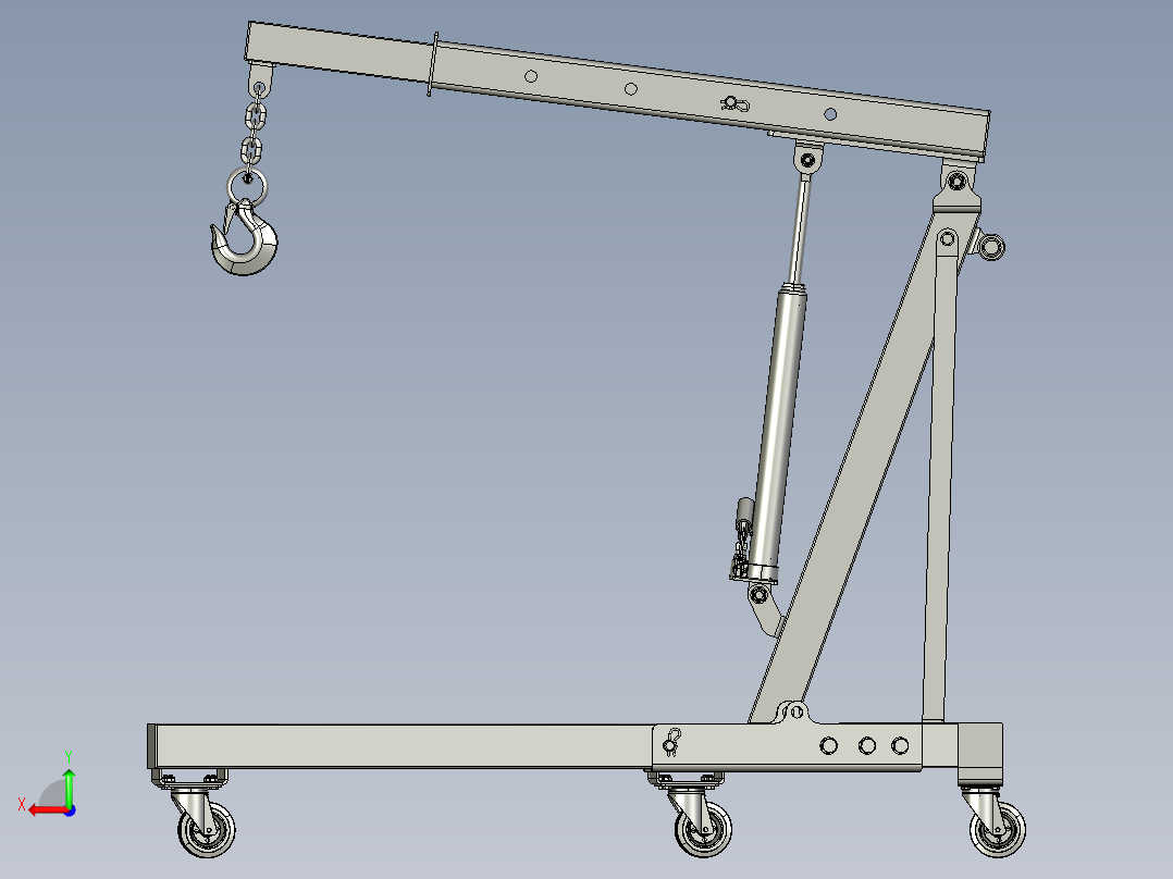 液压绞车绞盘后视图