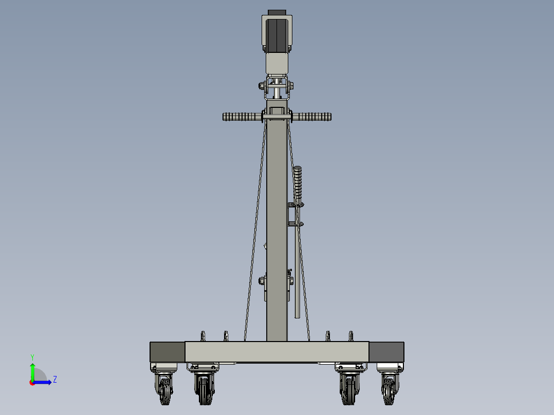 液压绞车绞盘左视图
