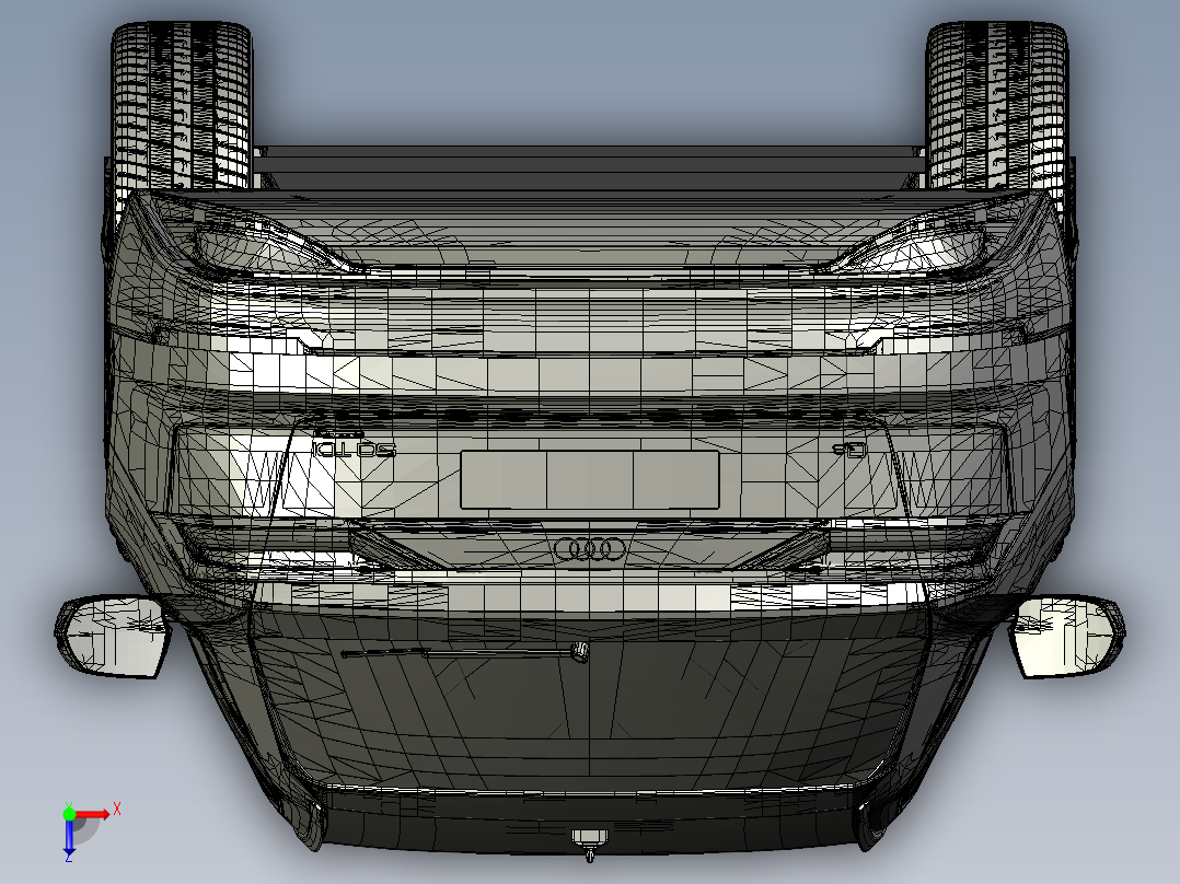 奥迪Q8 E-tron Quattro俯视图