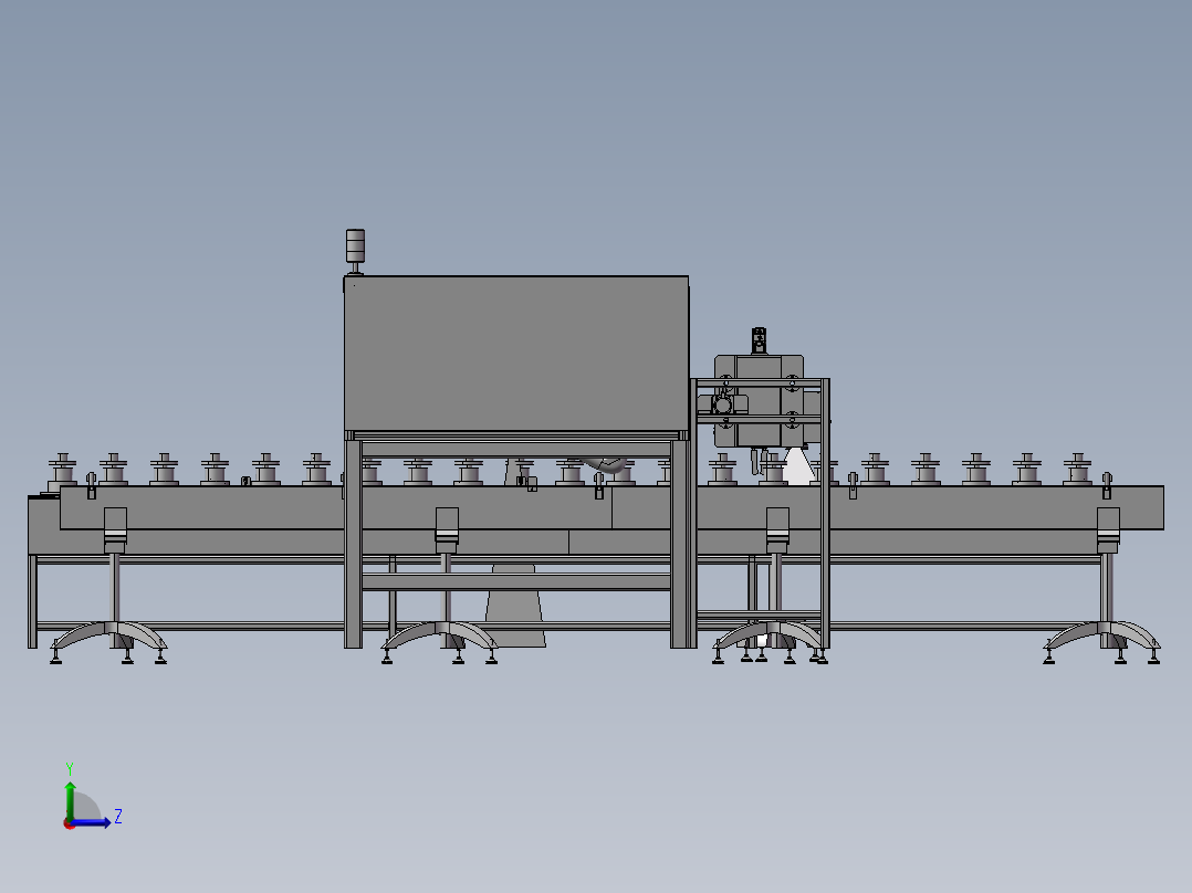 齿轮打标机左视图