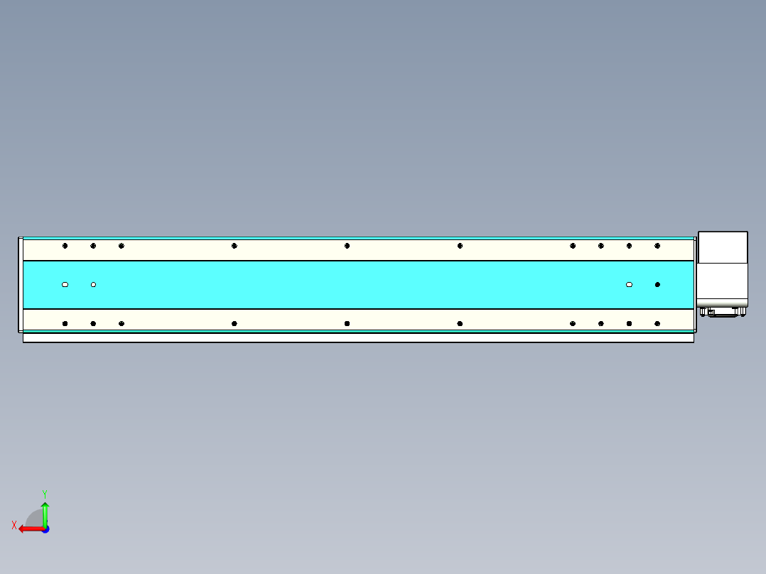 威洛博VBC同步带传动一无尘环境VBC17-L45-S900-BRU-ZP75-C3后视图