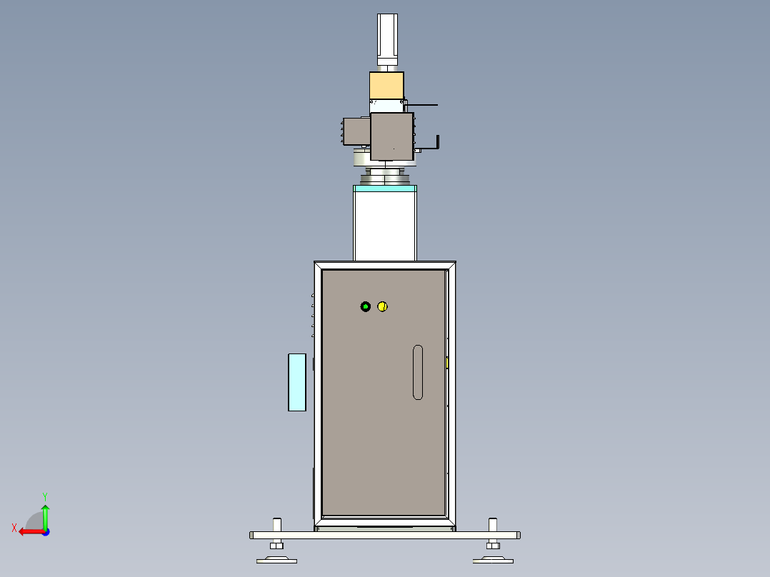 三轴机器手后视图
