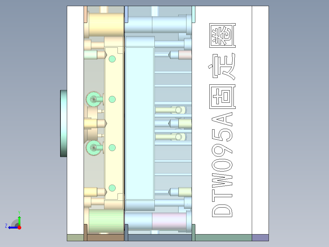 DTW095A灯头固定圈右视图