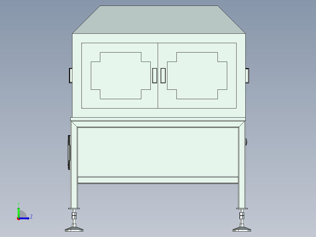 玉石磨抛机的设计左视图