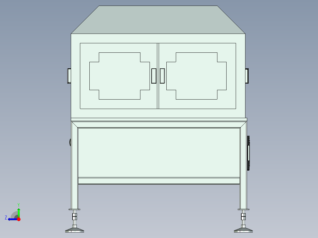 玉石磨抛机的设计右视图