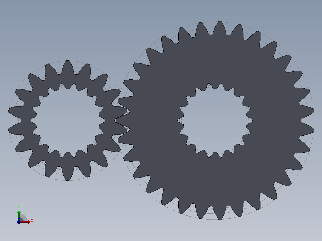 齿轮啮合 (116)前视图