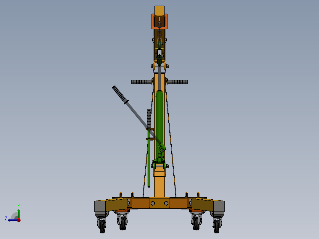 guincho移动式液压提升机计右视图