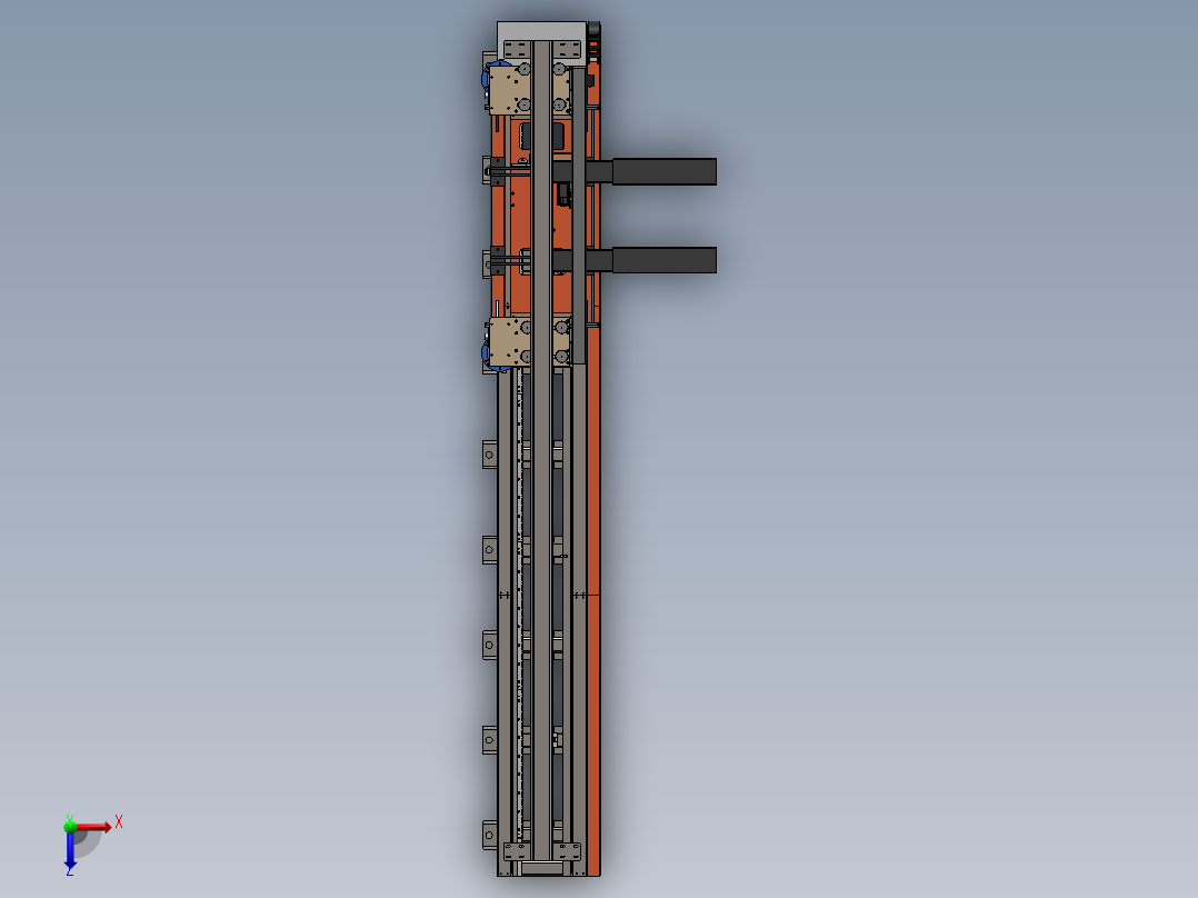 双立柱堆垛机1294635俯视图