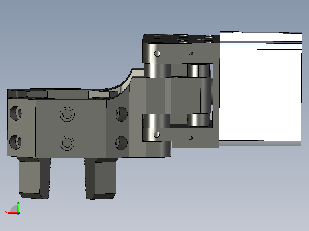 气动爪CJES-7后视图