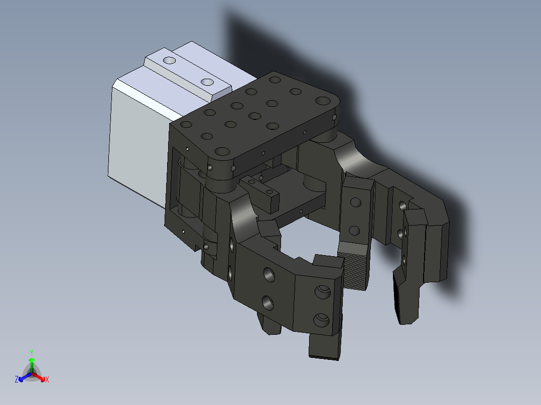 气动爪CJES-7正等轴测图