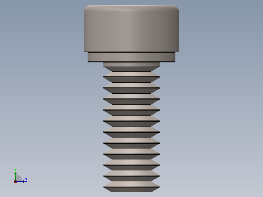 紧固件-No.8-32 Socked Head NOT DONE左视图