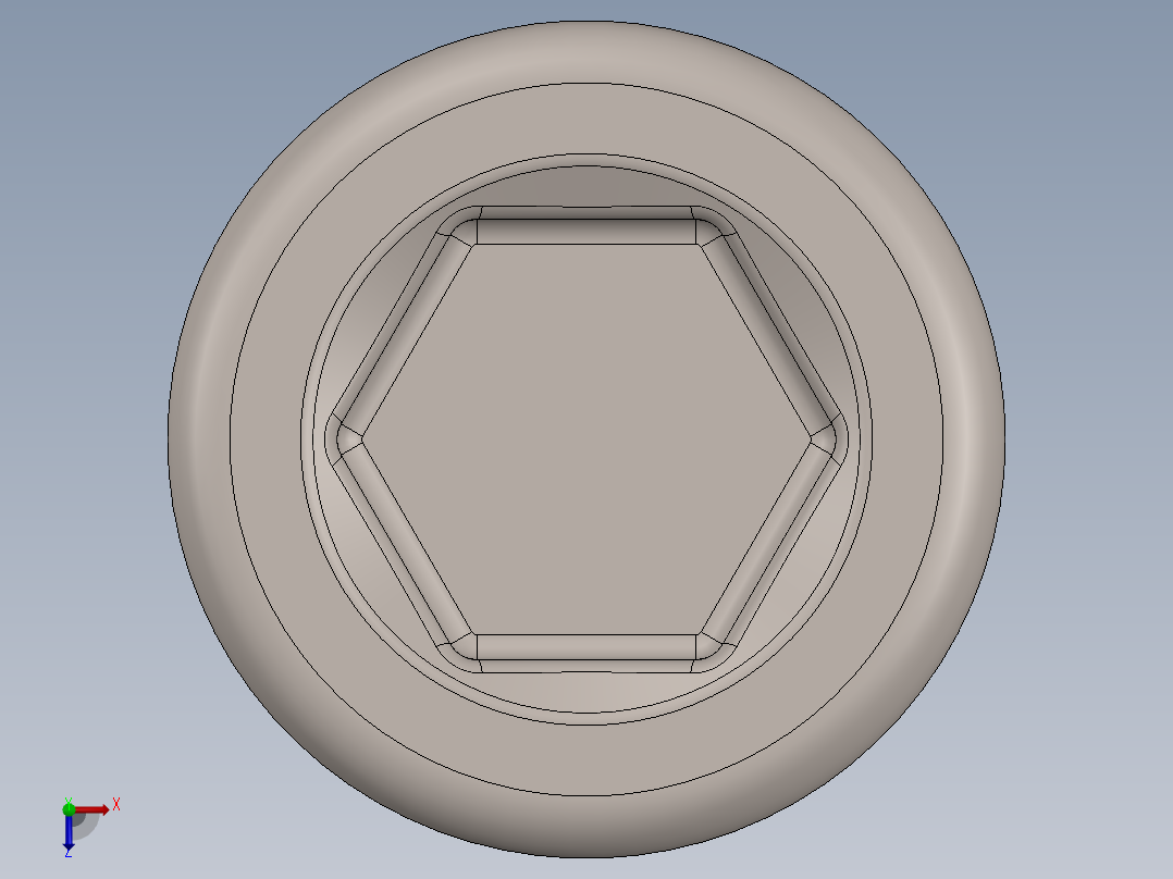 紧固件-No.8-32 Socked Head NOT DONE俯视图