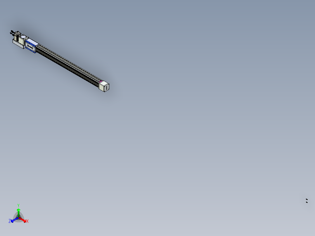 威洛博LB.GB同步带传动--欧规系列GB8-L96-S1150-BL-P75正等轴测图