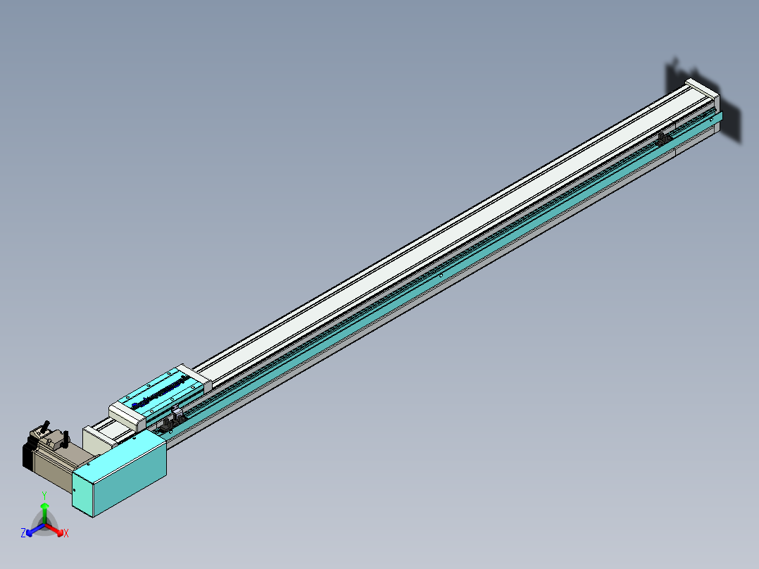 欧规系列-LB6A-L65-S1050-BL-ZP40-C3正等轴测图