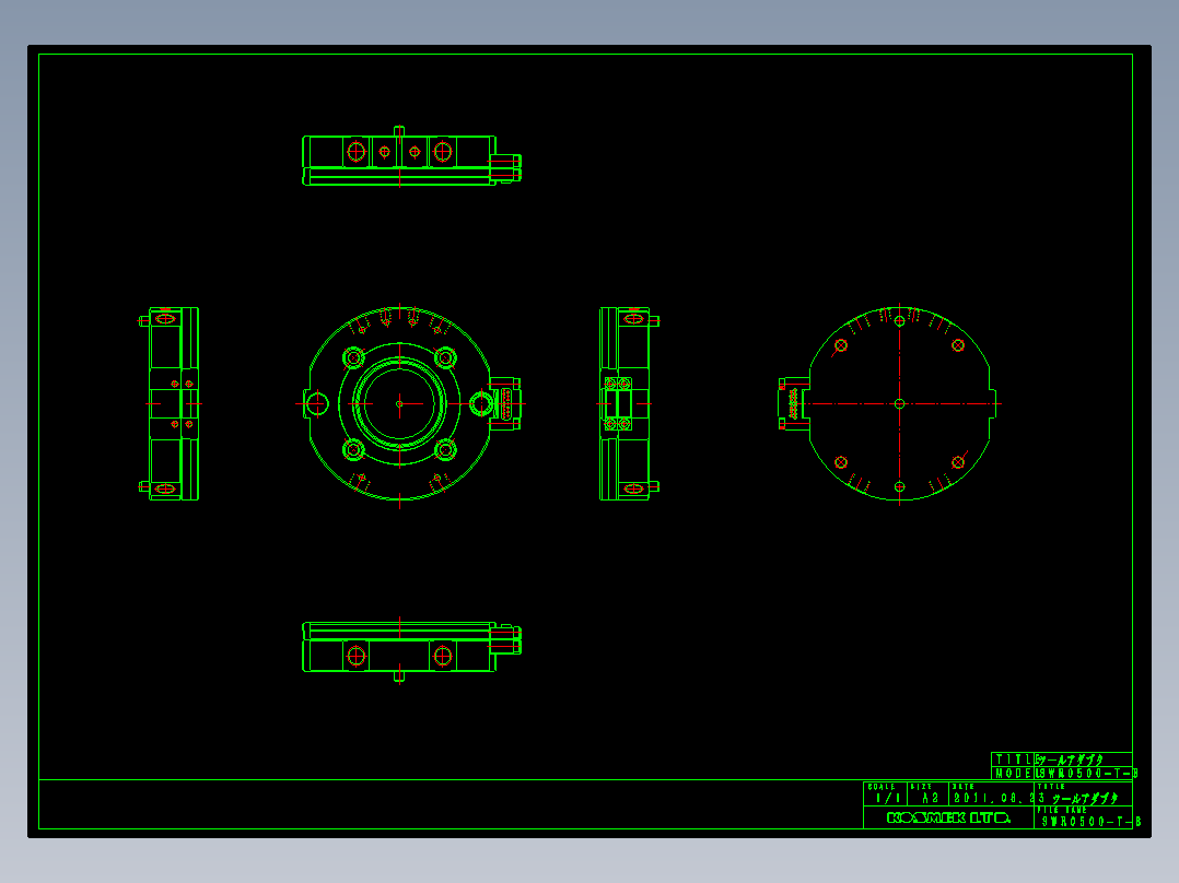 KOSMEKSWR0500-T-B多系列多零件图纸模型多系列多零件图纸模型