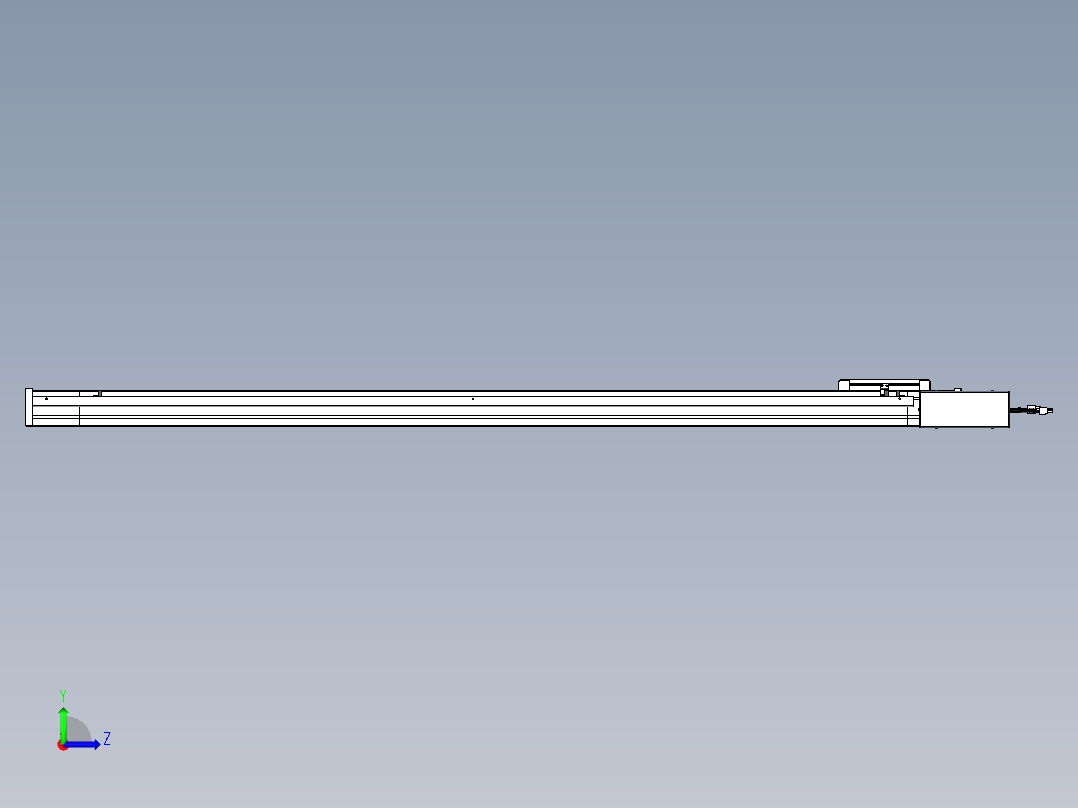 威洛博LB.GB同步带传动--欧规系列LB6A-L65-S1400-BR左视图