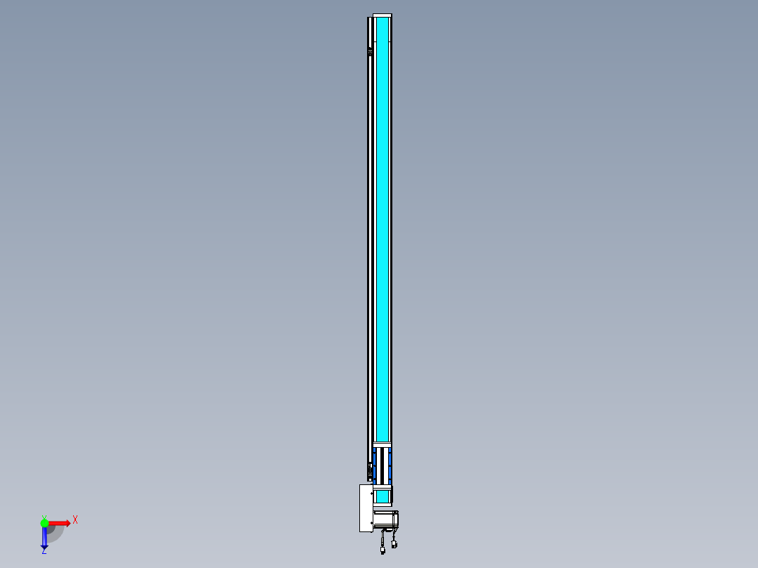 威洛博LB.GB同步带传动--欧规系列LB6A-L65-S1400-BR俯视图