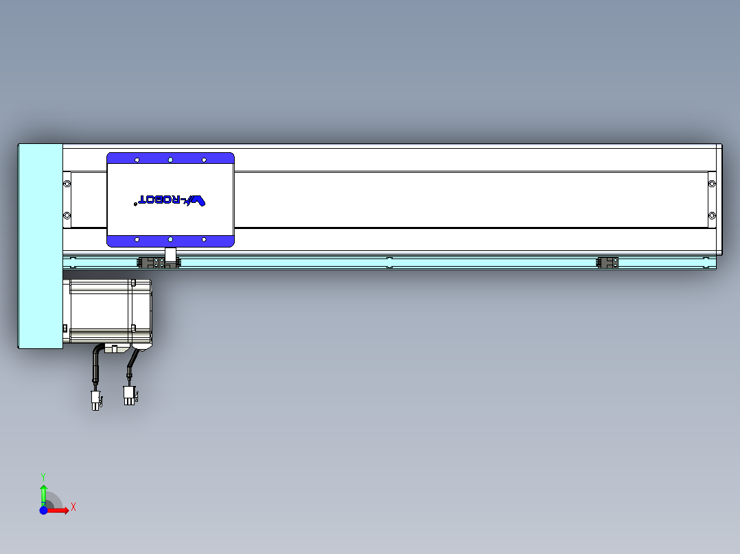 威洛博VC丝杆传动-无尘环境VC14-Lxx-C-S550-BL-ZP75-C3前视图