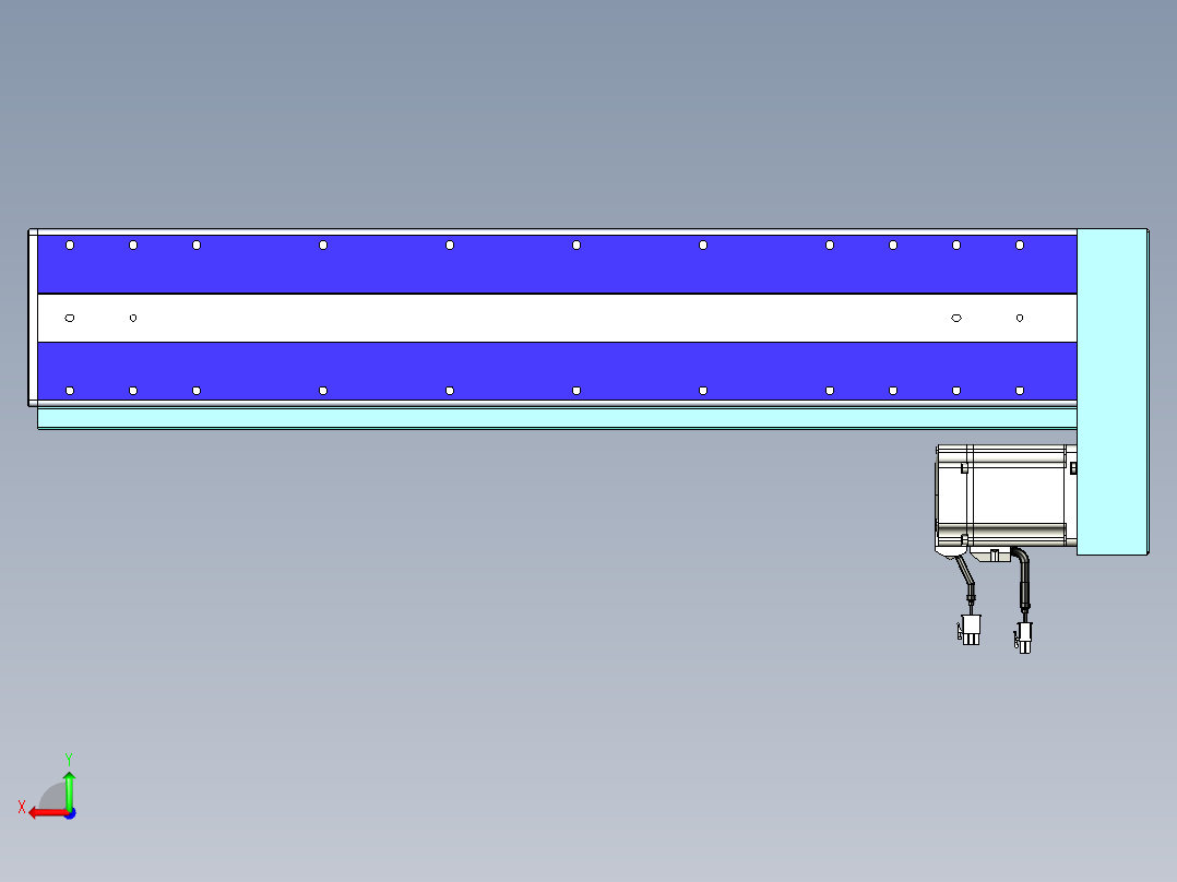 威洛博VC丝杆传动-无尘环境VC14-Lxx-C-S550-BL-ZP75-C3后视图